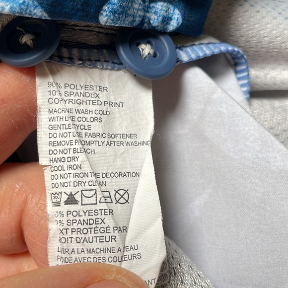 TOMMY BAHAMA Blue Floral Cayman Waterline 9" Board Shorts Men’s Size 40 - Picture 9 of 9